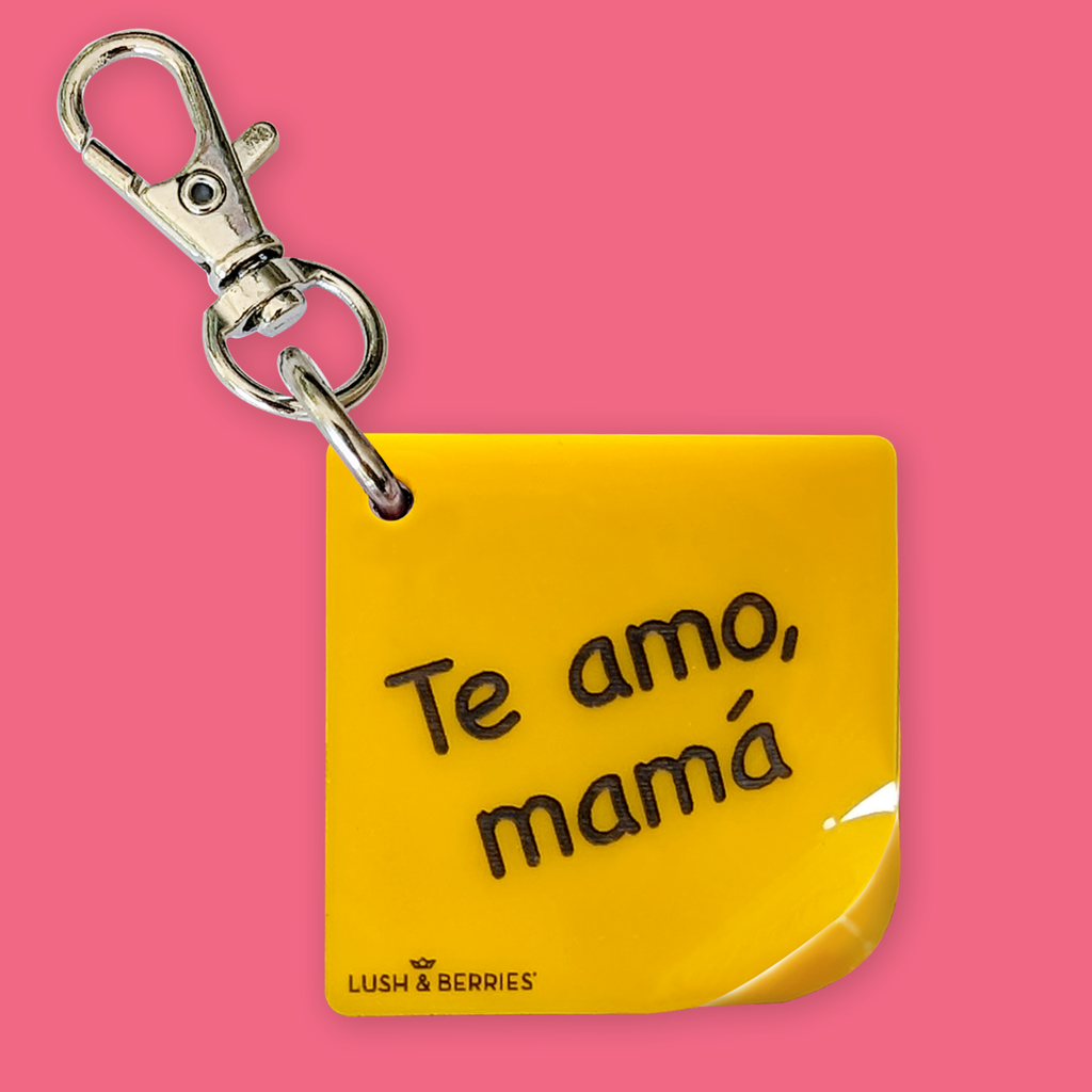 Mini Charm: Post It "Te amo, mamá"