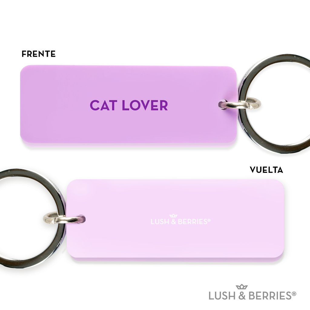 Llavero frases: Cat Lover