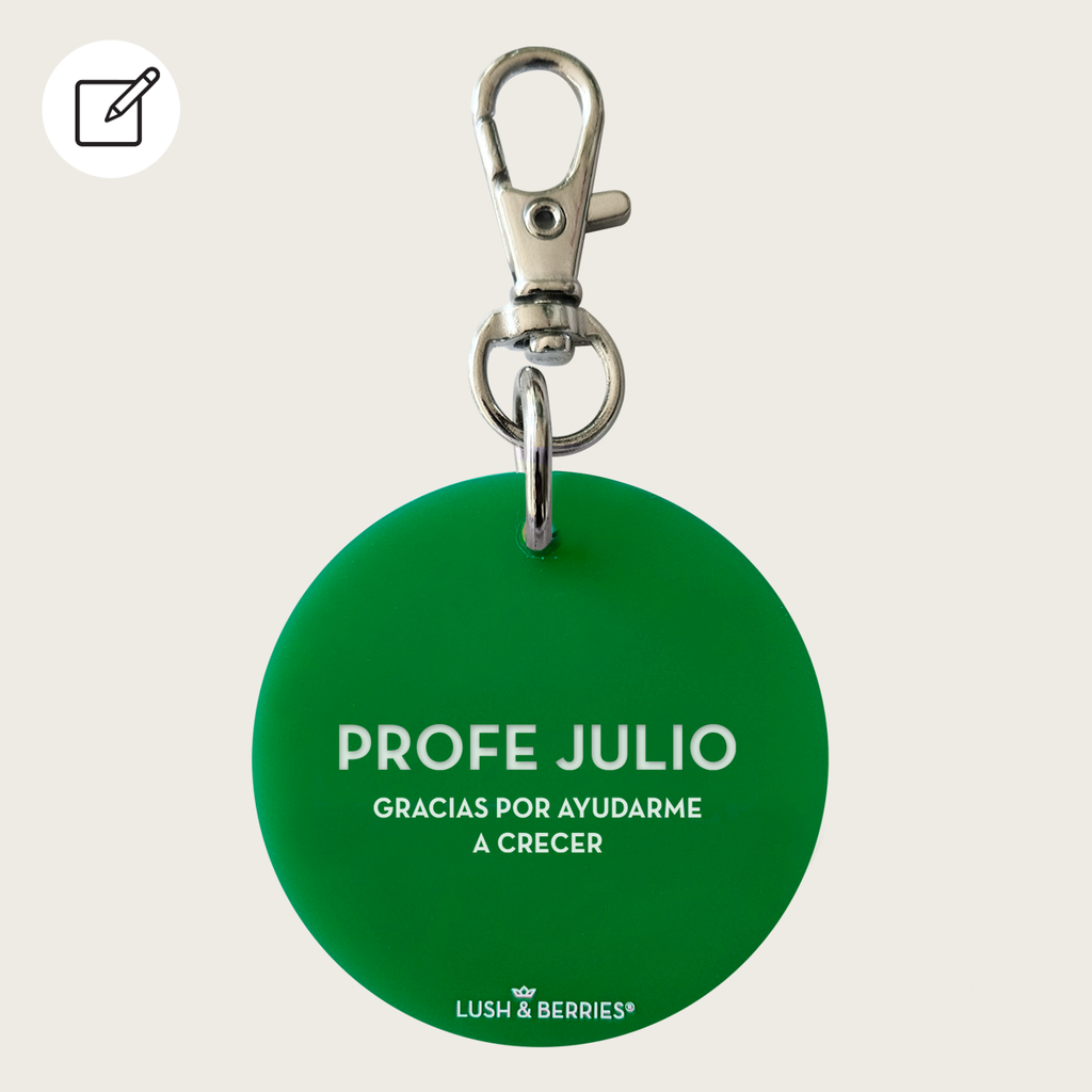 Charm Redondo Personalizable: Maestros