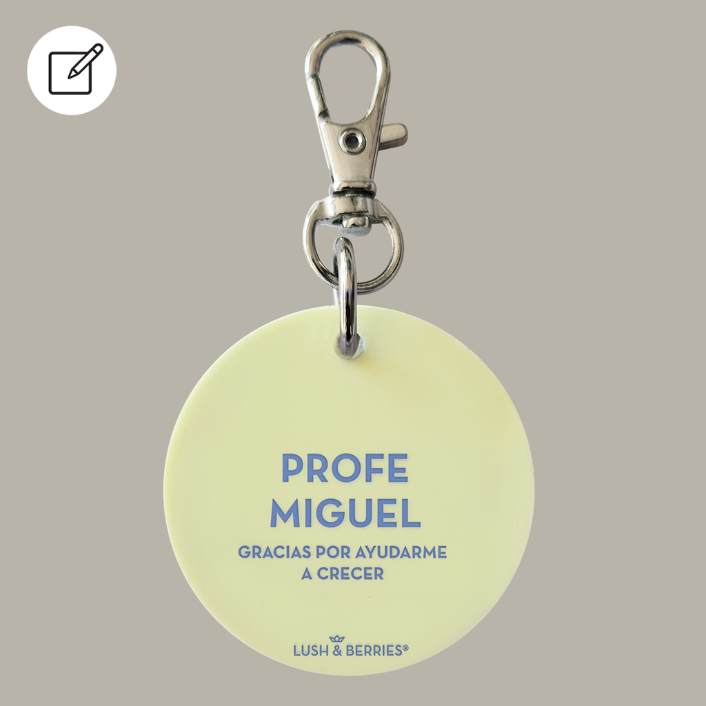 Charm Redondo Personalizable: Maestros