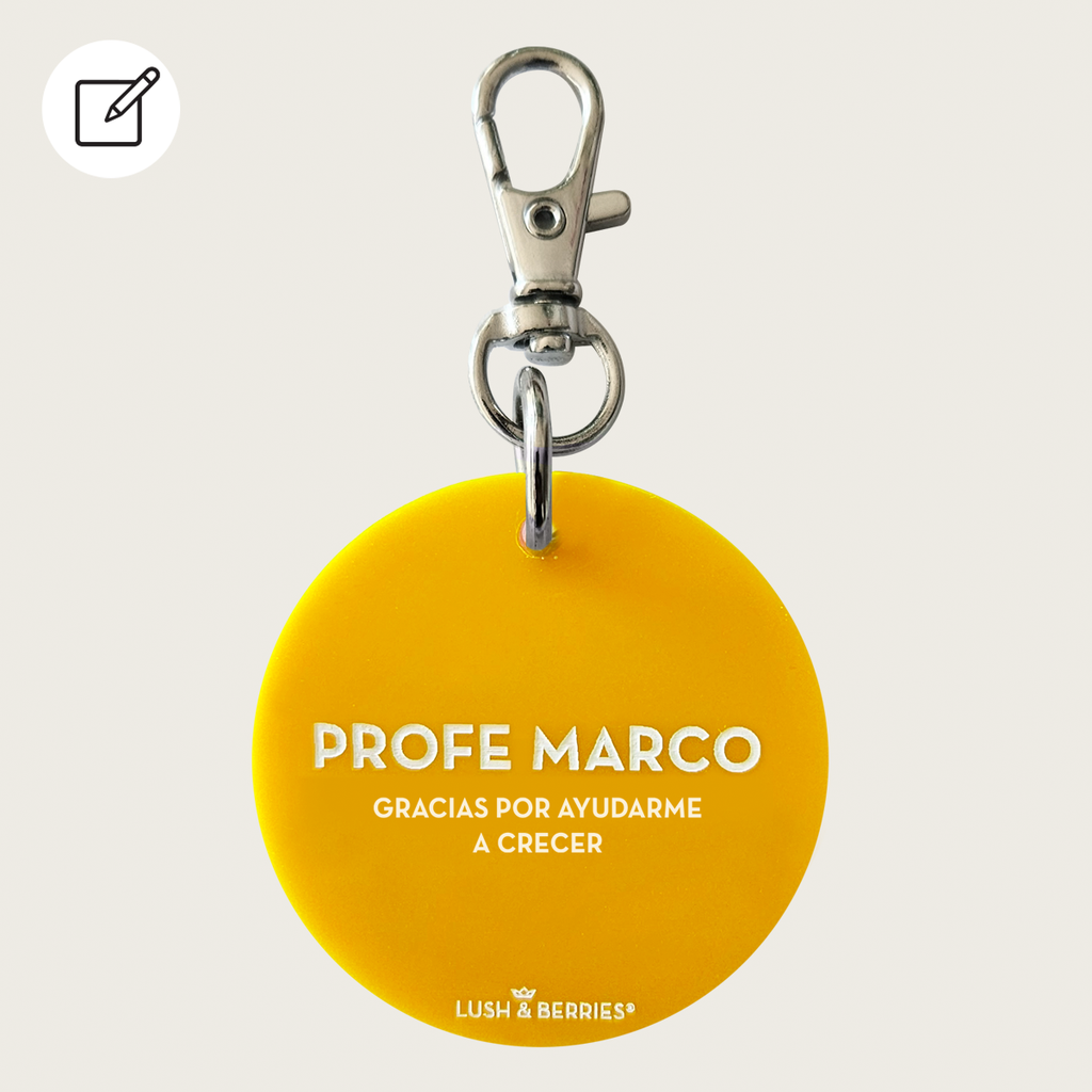 Charm Redondo Personalizable: Maestros