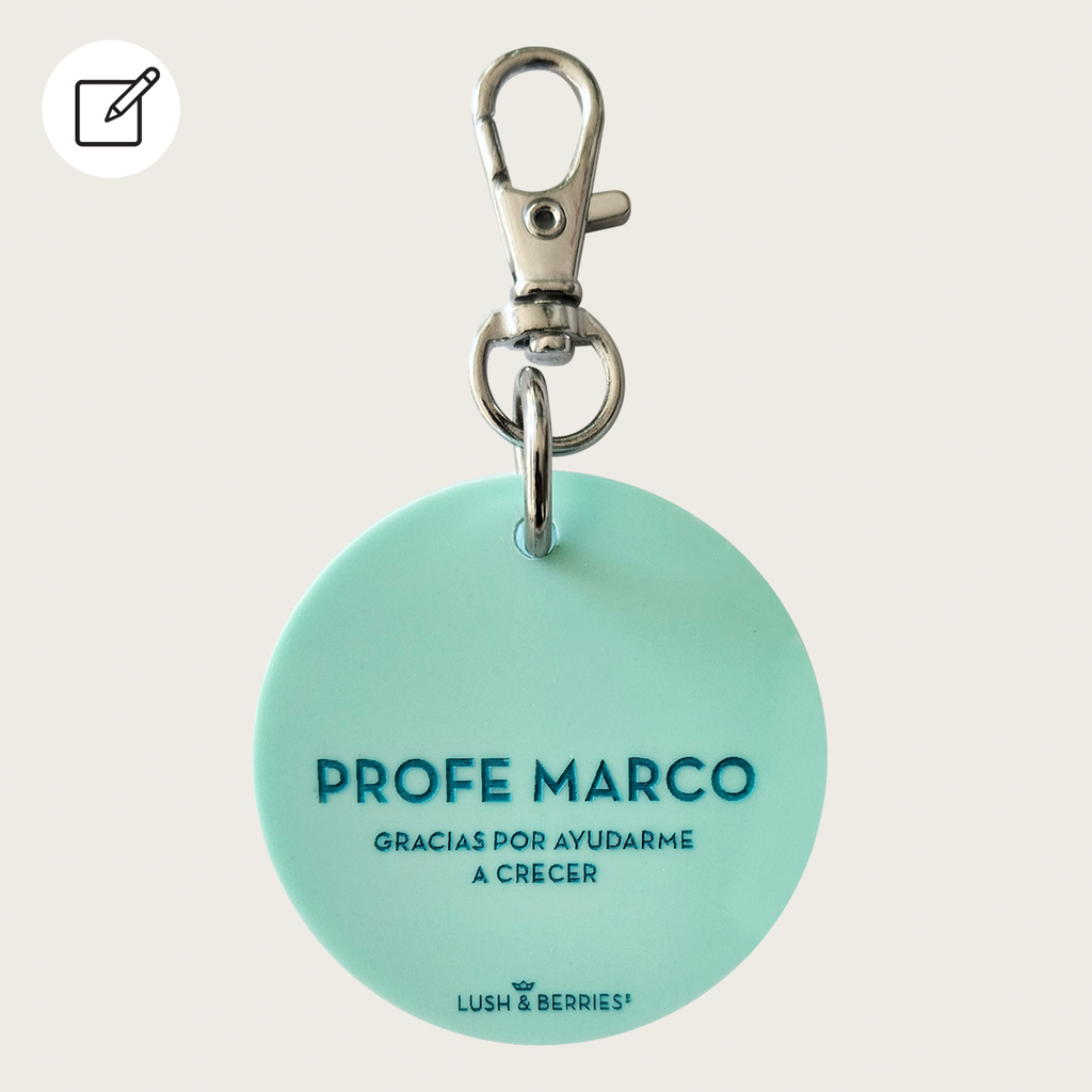 Charm Redondo Personalizable: Maestros