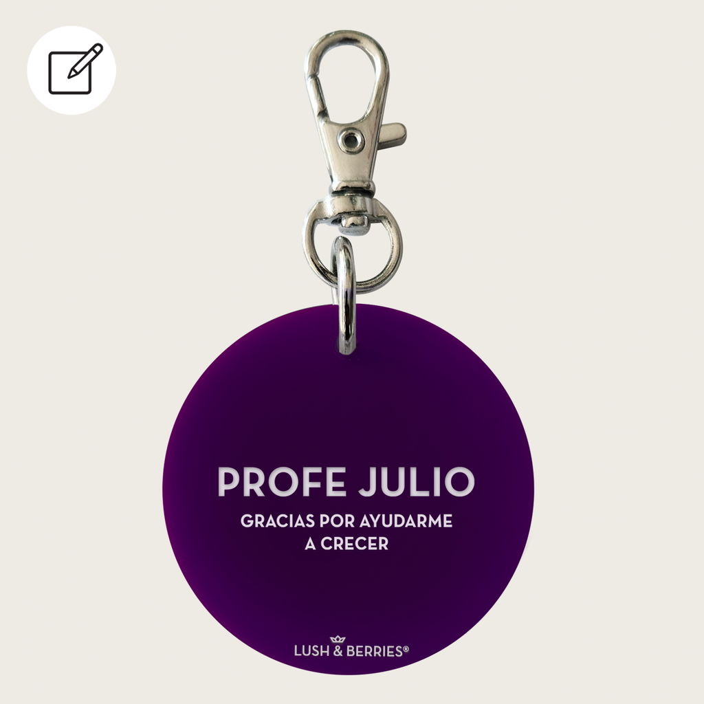 Charm Redondo Personalizable: Maestros