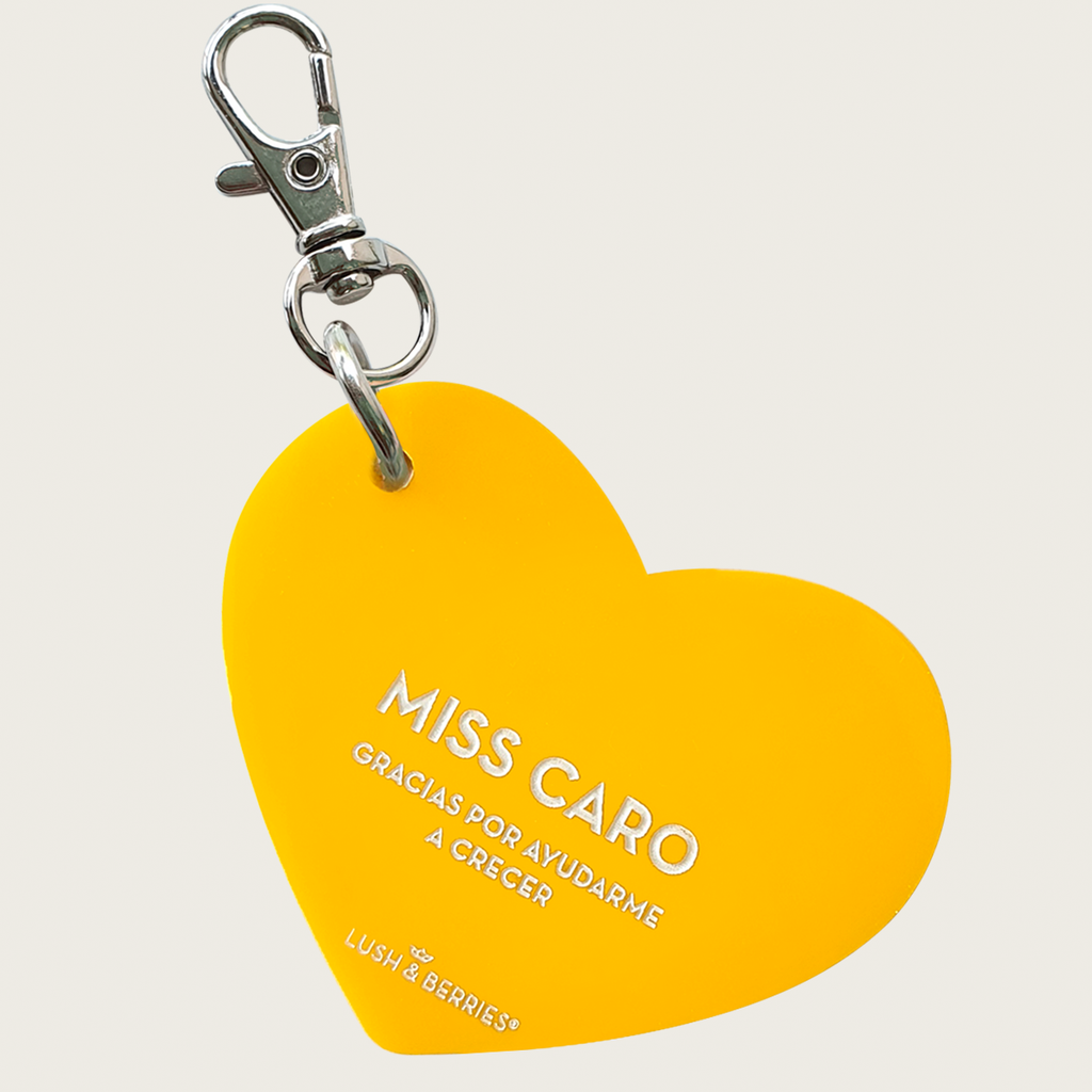 Charm Corazón Personalizable: Maestras