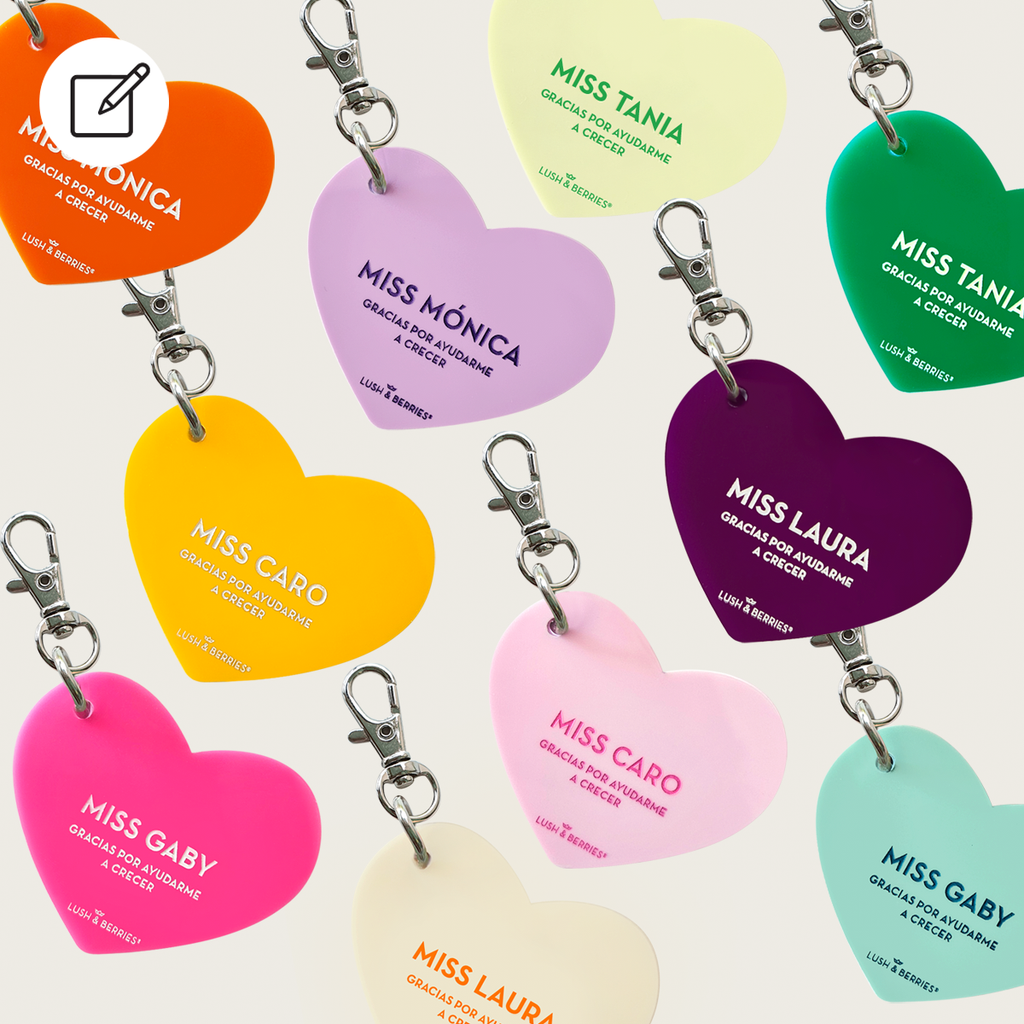 Charm Corazón Personalizable: Maestras