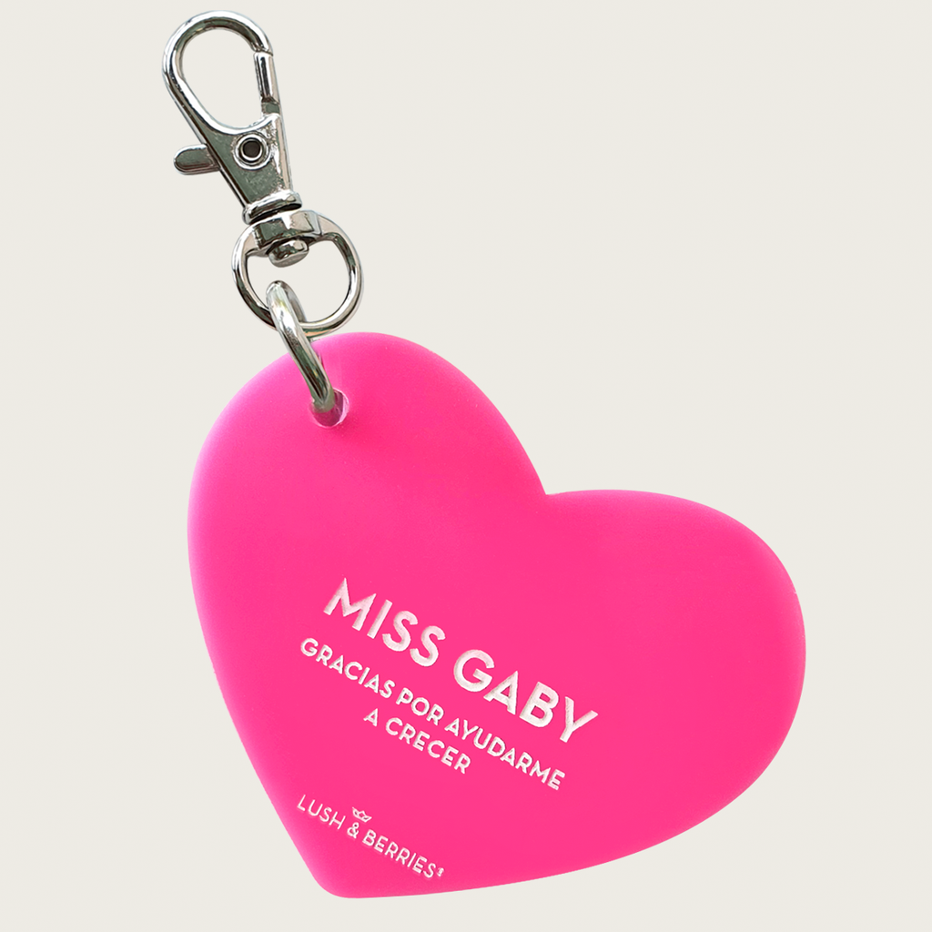 Charm Corazón Personalizable: Maestras