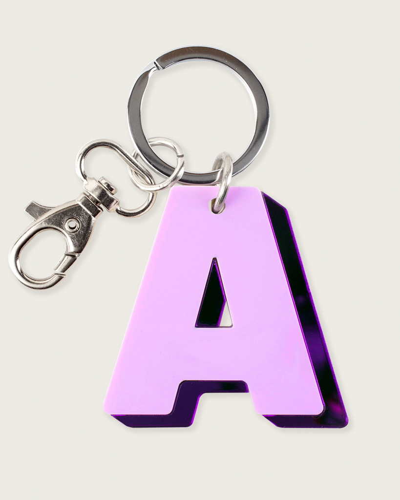 Llavero Letra Maxi: Lavanda