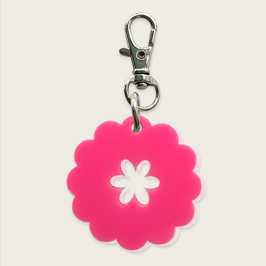 Mini Charm: Flor (doble vista)