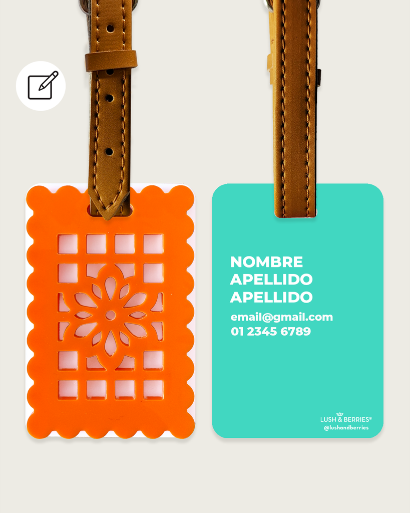 Identificador de maleta: Papel Picado