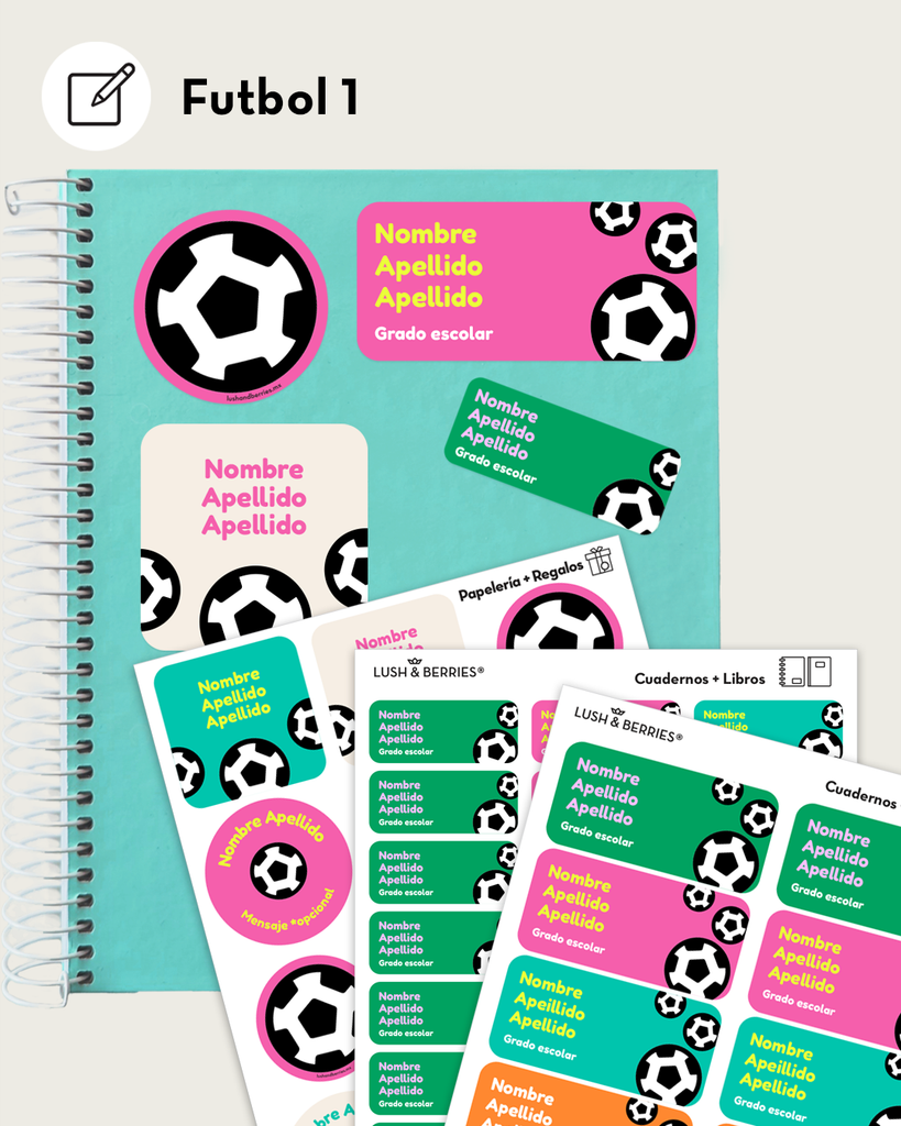 Etiquetas para cuadernos y libros: Deportes
