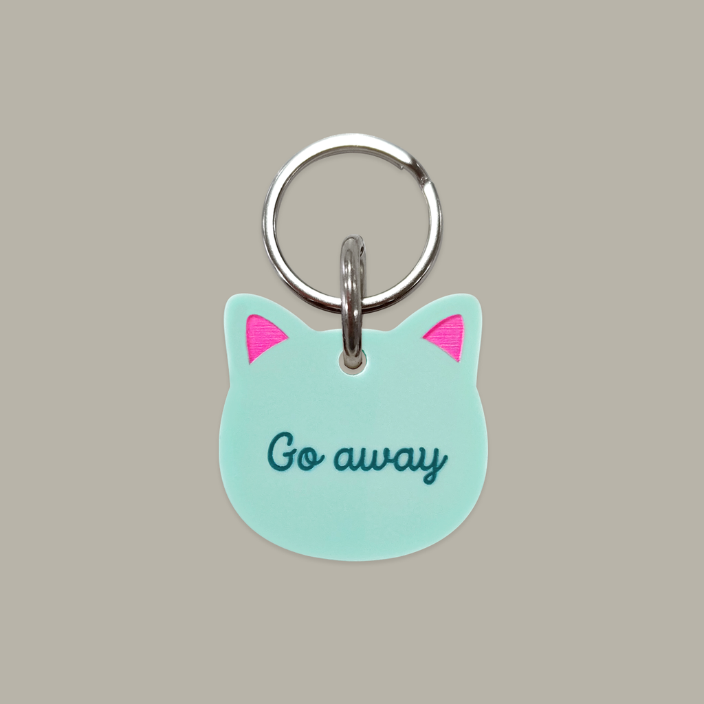 Placa para gato: Go away