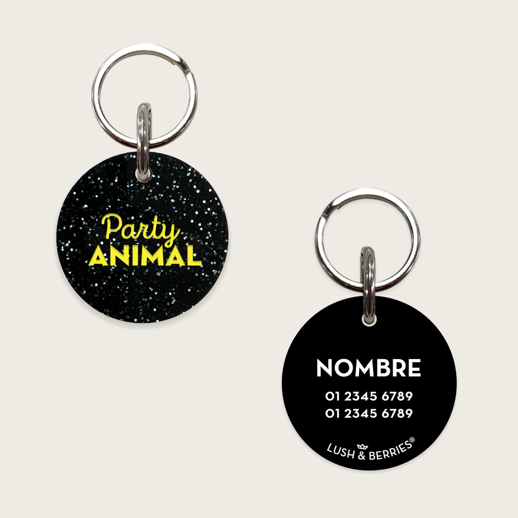 Placa para perro: Party Animal