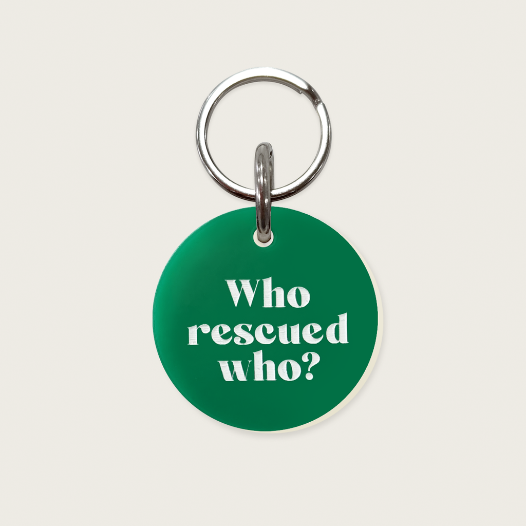 Placa para perro: Who rescued who?