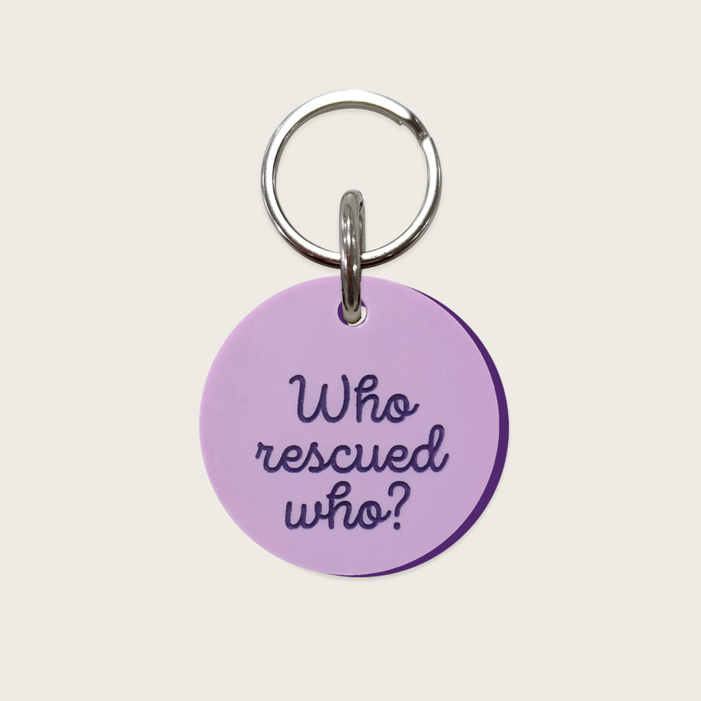 Placa para perro: Who rescued who?