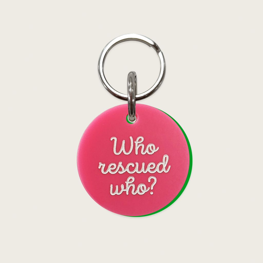 Placa para perro: Who rescued who?