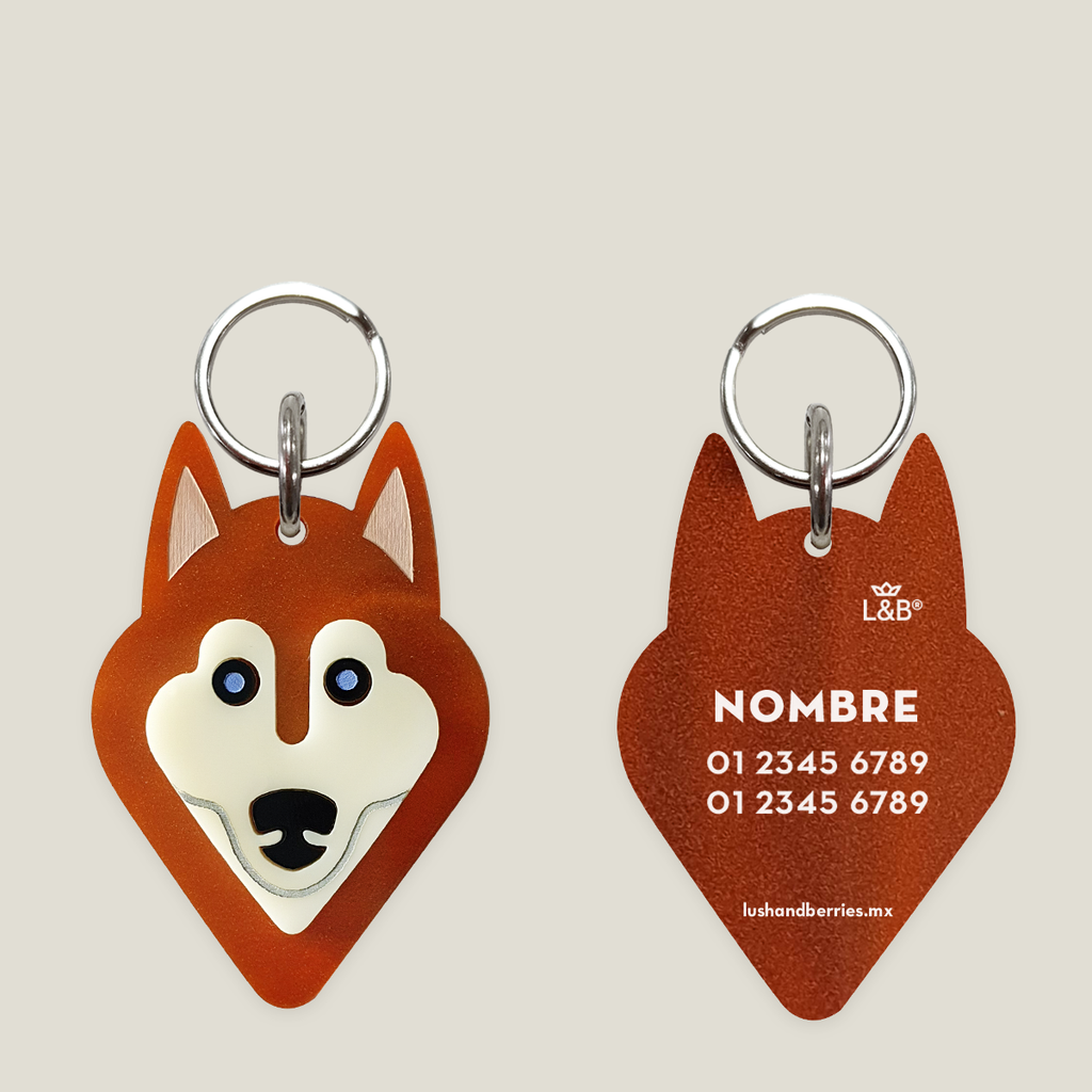 Placa para perro: Husky