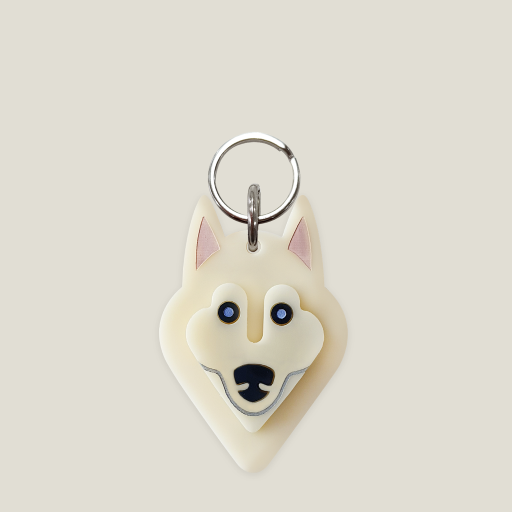 Placa para perro: Husky