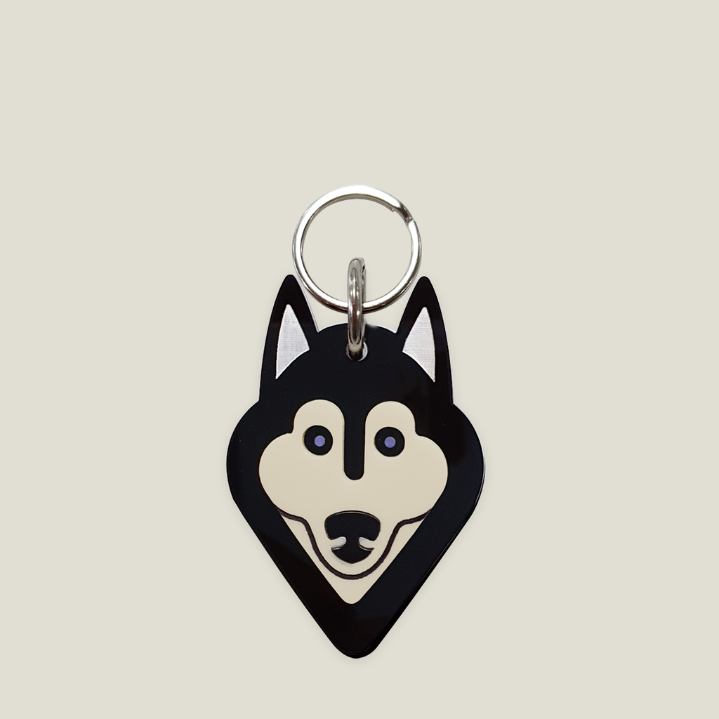 Placa para perro: Husky