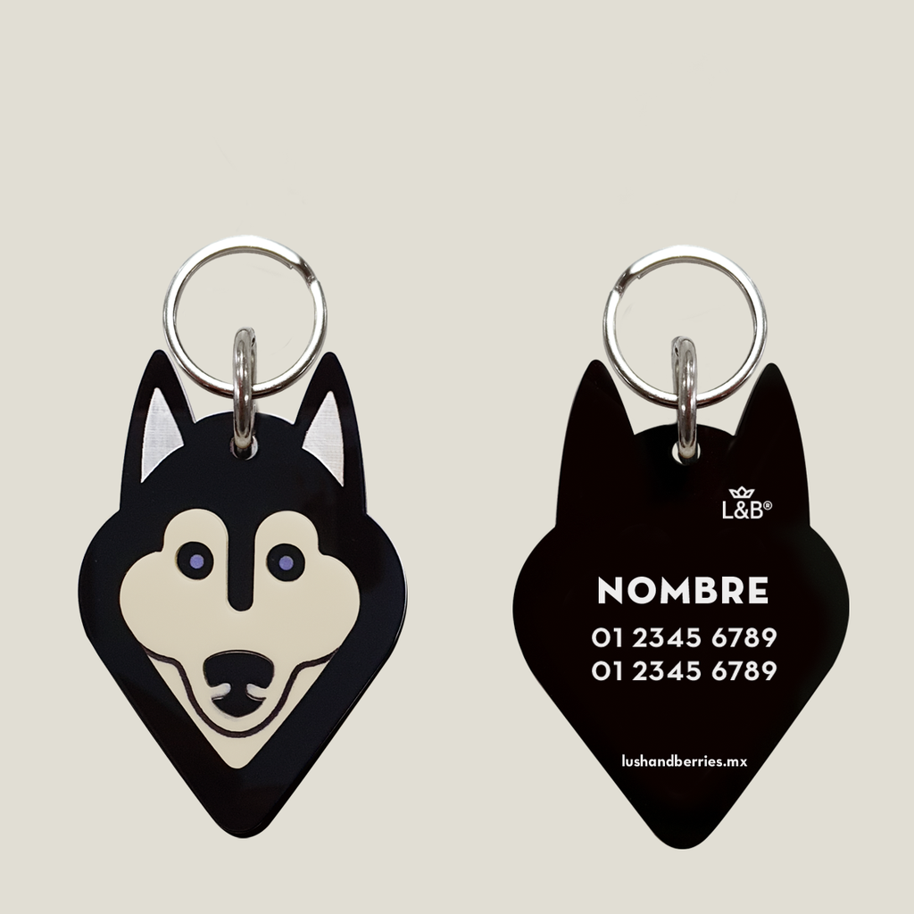 Placa para perro: Husky