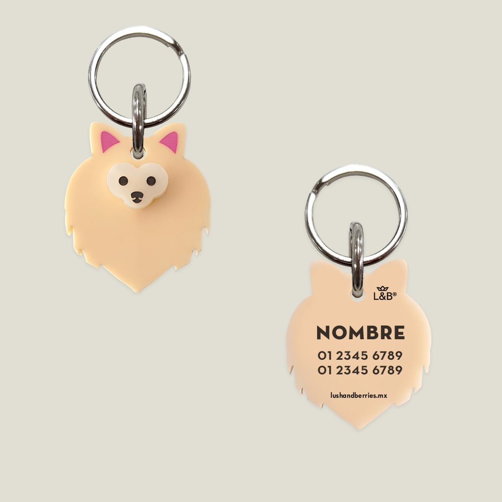 Placa para perro: Pomerania