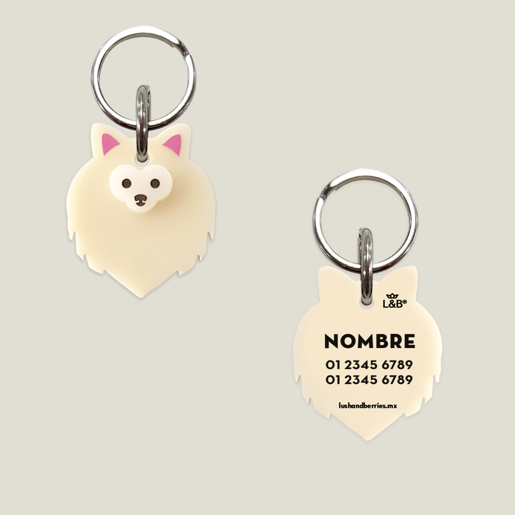 Placa para perro: Pomerania