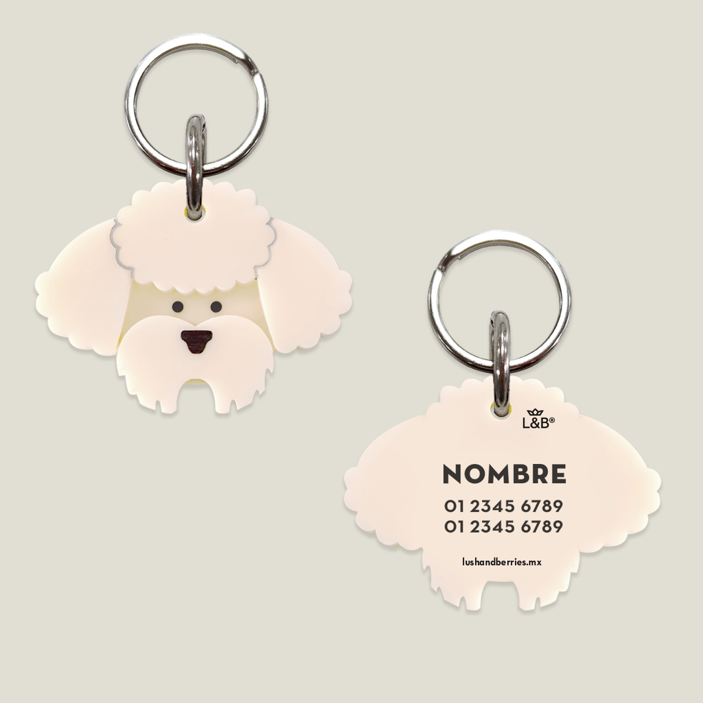 Placa para perro: Poodle