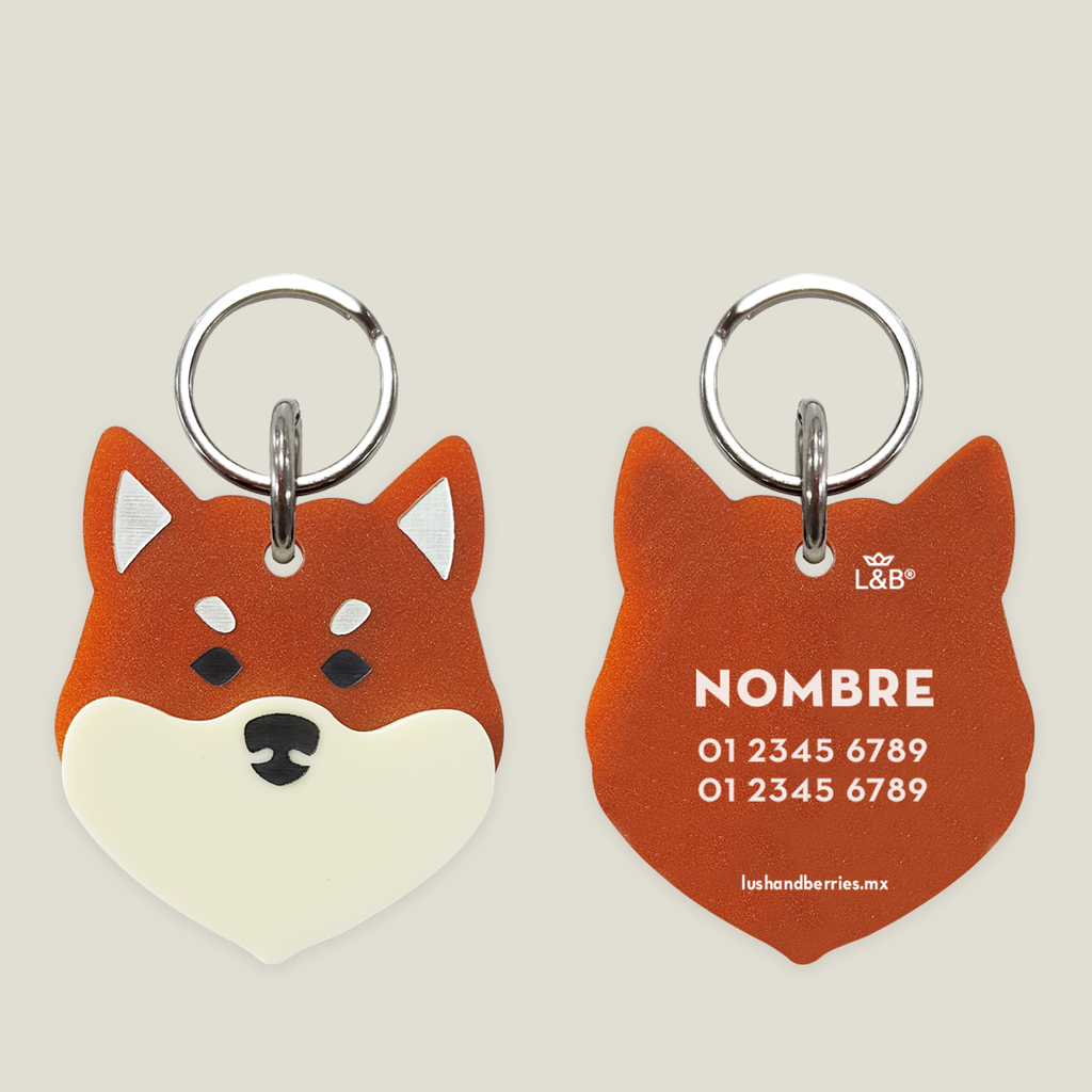 Placa para perro: Shiba Inu