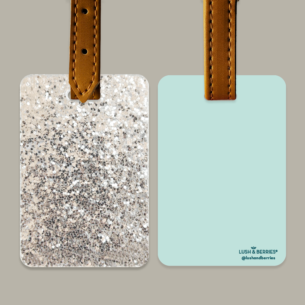 Identificador Glitter Plateado: Letra