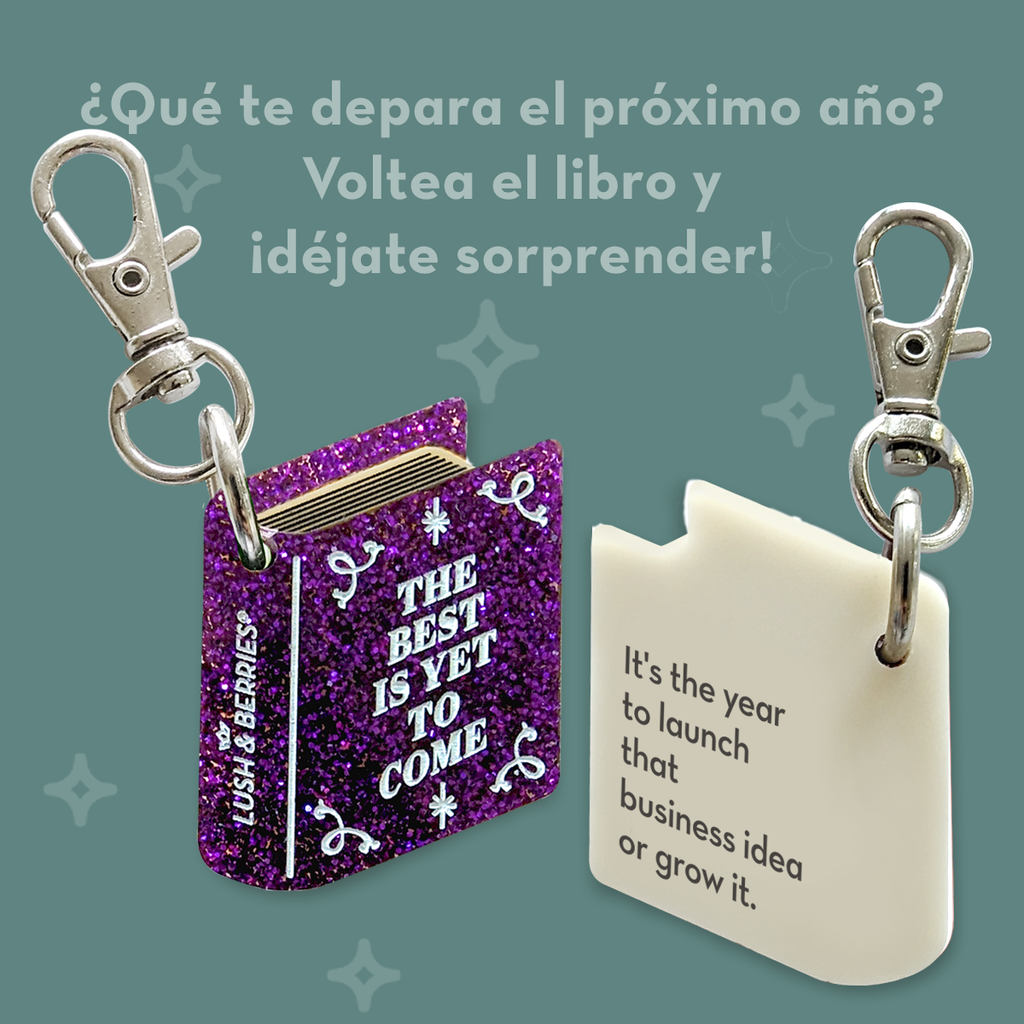 Mini Charm Libro de predicciones 2024: morado