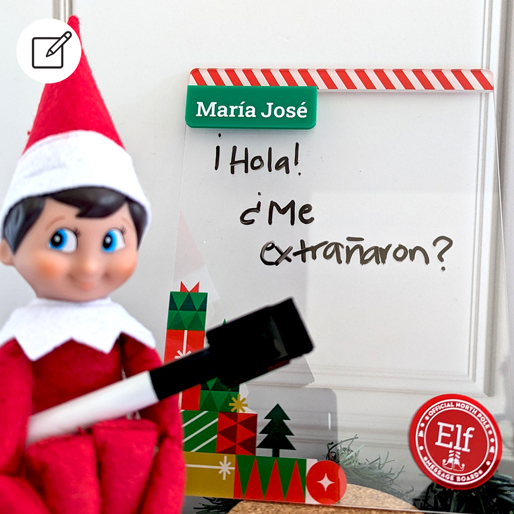 Pizarrón de mensajes: Elf (personalizable)