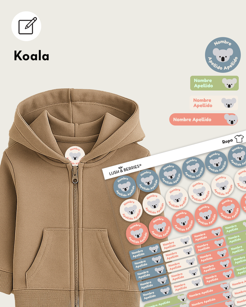 Etiquetas para ropa: Animalitos
