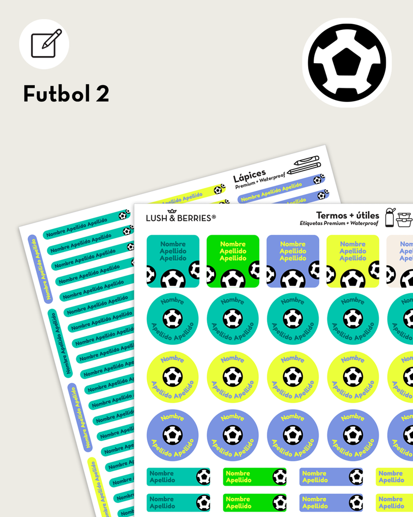 Etiquetas para útiles: Deportes
