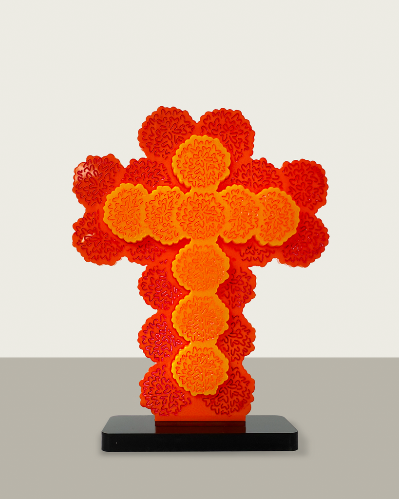 Ofrenda: Cruz de flores