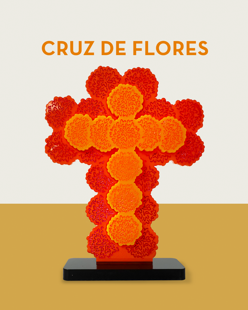 Ofrenda: Cruz de flores