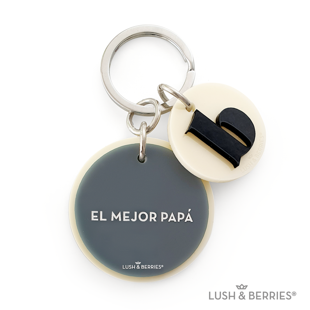 Llavero redondo: Mejor Papá + letra mini