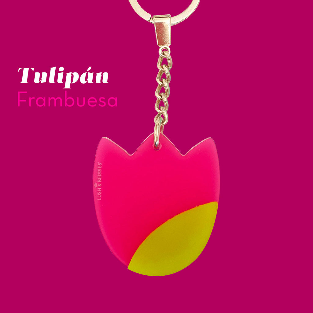 Llavero de flores: Tulipán