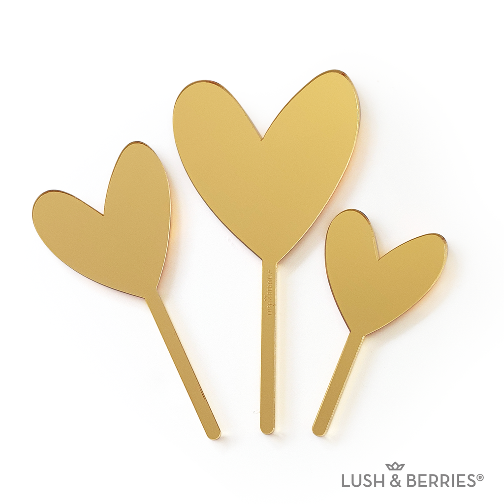 Cake Topper: Corazones (grande)