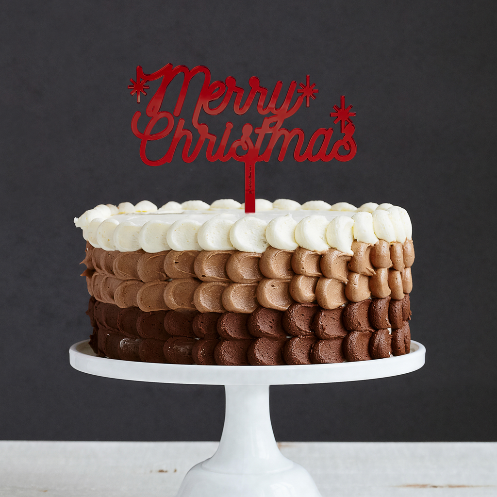 Cake Topper: Merry Christmas