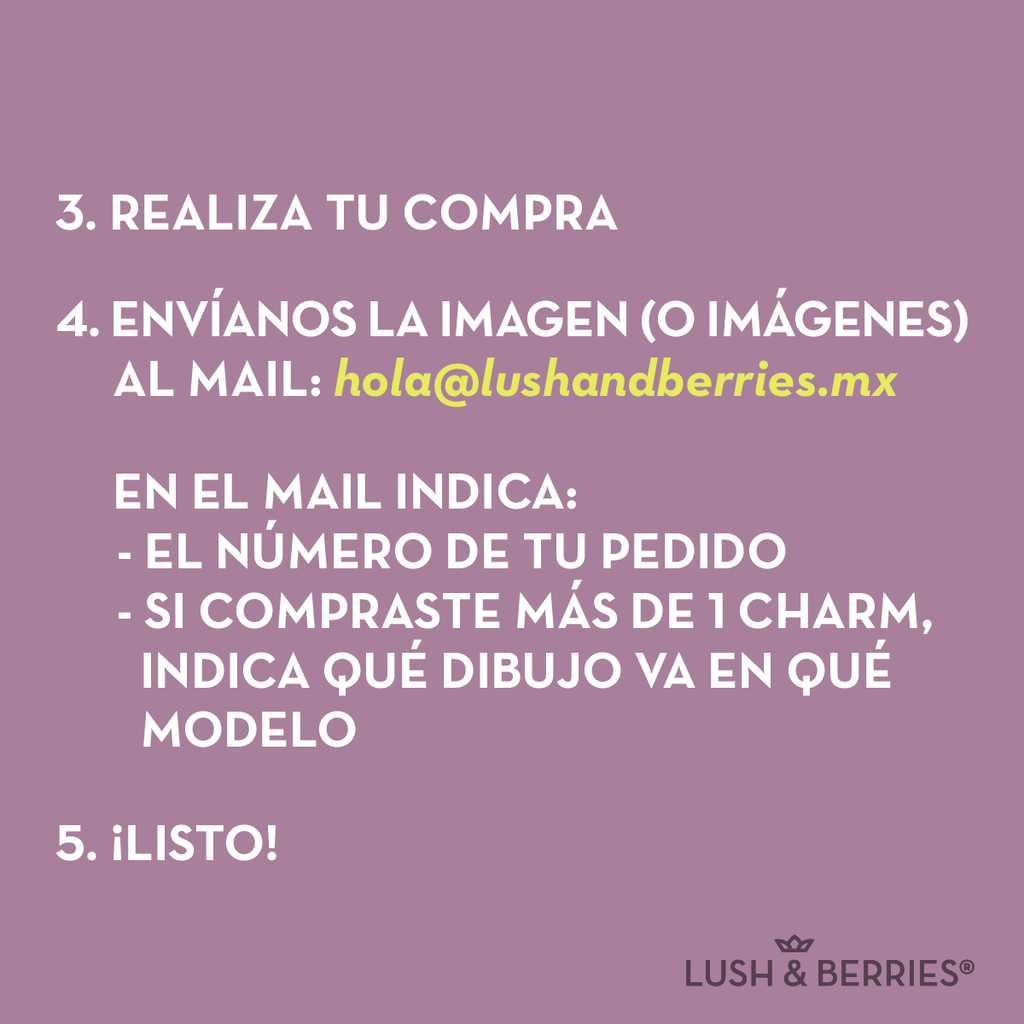 Maxi Charm personalizable + letra: Lavanda