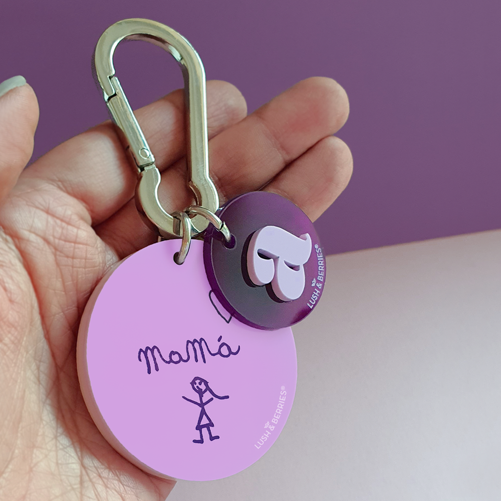Maxi Charm personalizable + letra: Lavanda