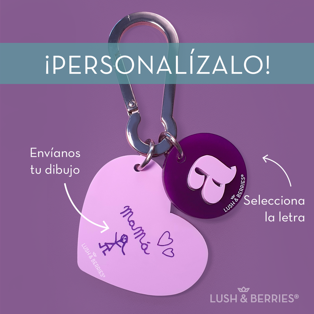 Maxi Charm personalizable + letra: Lavanda