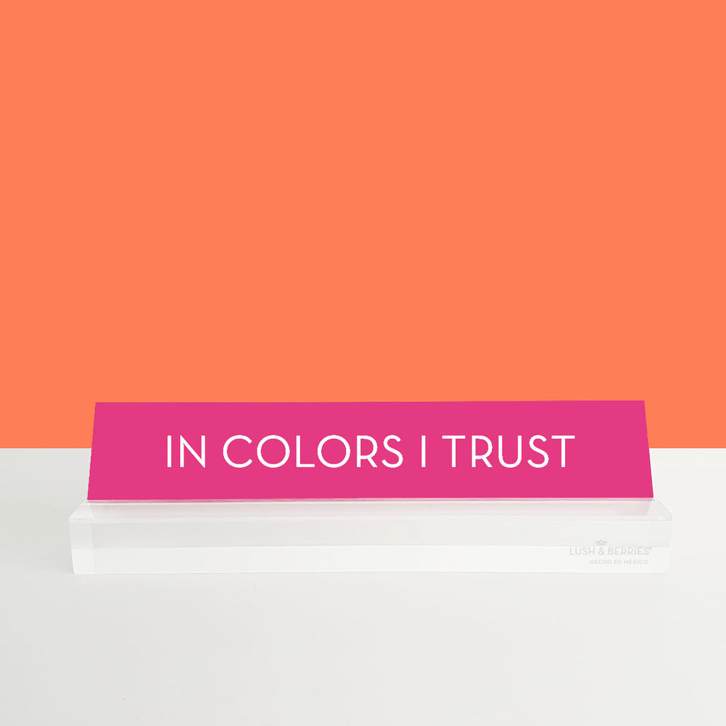 Placa para escritorio: Pink