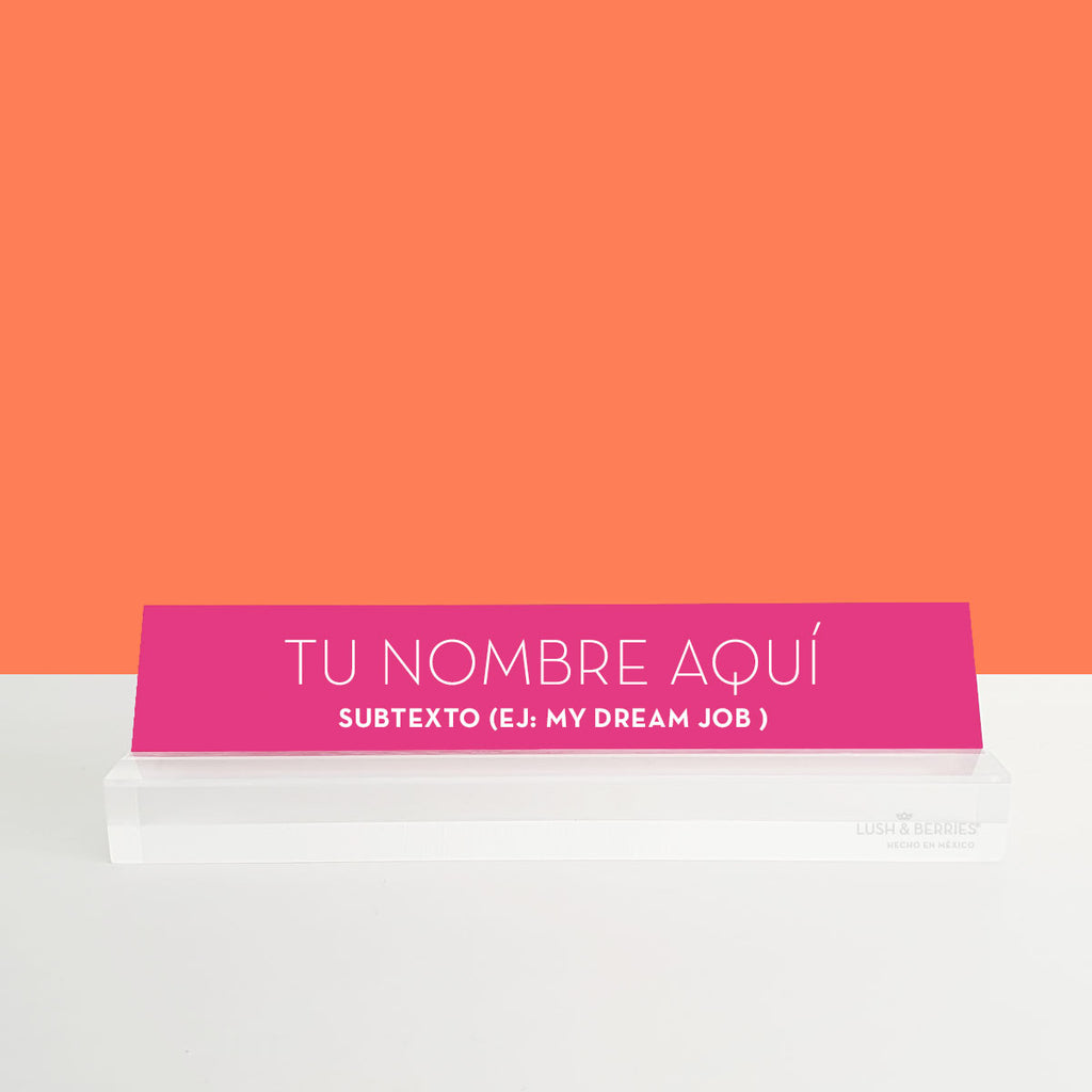 Placa para escritorio *PERSONALIZABLE*